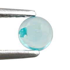 BLUE APATITE ROUND CAB (HI) 5MM 0.60 Cts.