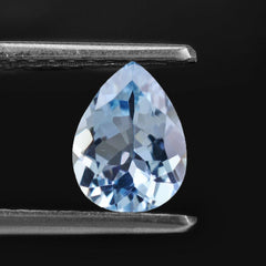 AQUAMARINE CUT PEAR (A++++) 8X6MM 0.90 Cts.