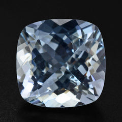 AQUAMARINE CUT CUSHION (A+) 10MM 4.15 Cts.