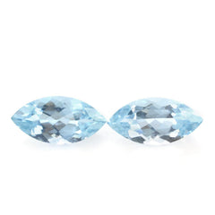 AQUAMARINE CUT MARQUISE (A+++/SI) 10X5MM 1.03 Cts.