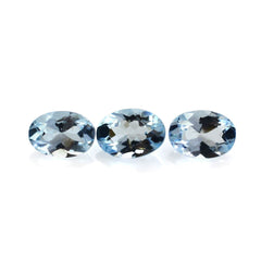 AQUAMARINE CUT OVAL (A++) 4X3MM 0.15 Cts.