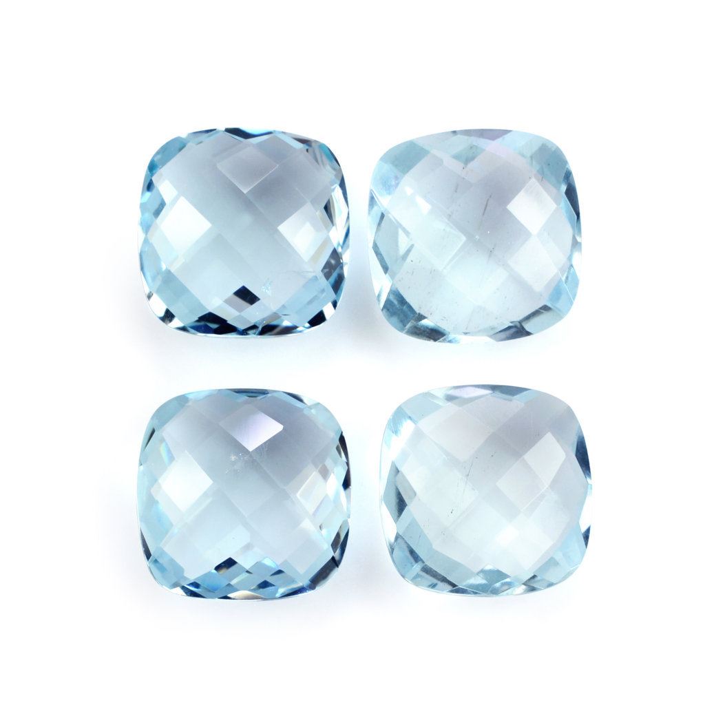 AQUAMARINE BRIOLETTE CUSHION (A++/SI) 11MM 4.33 Cts.