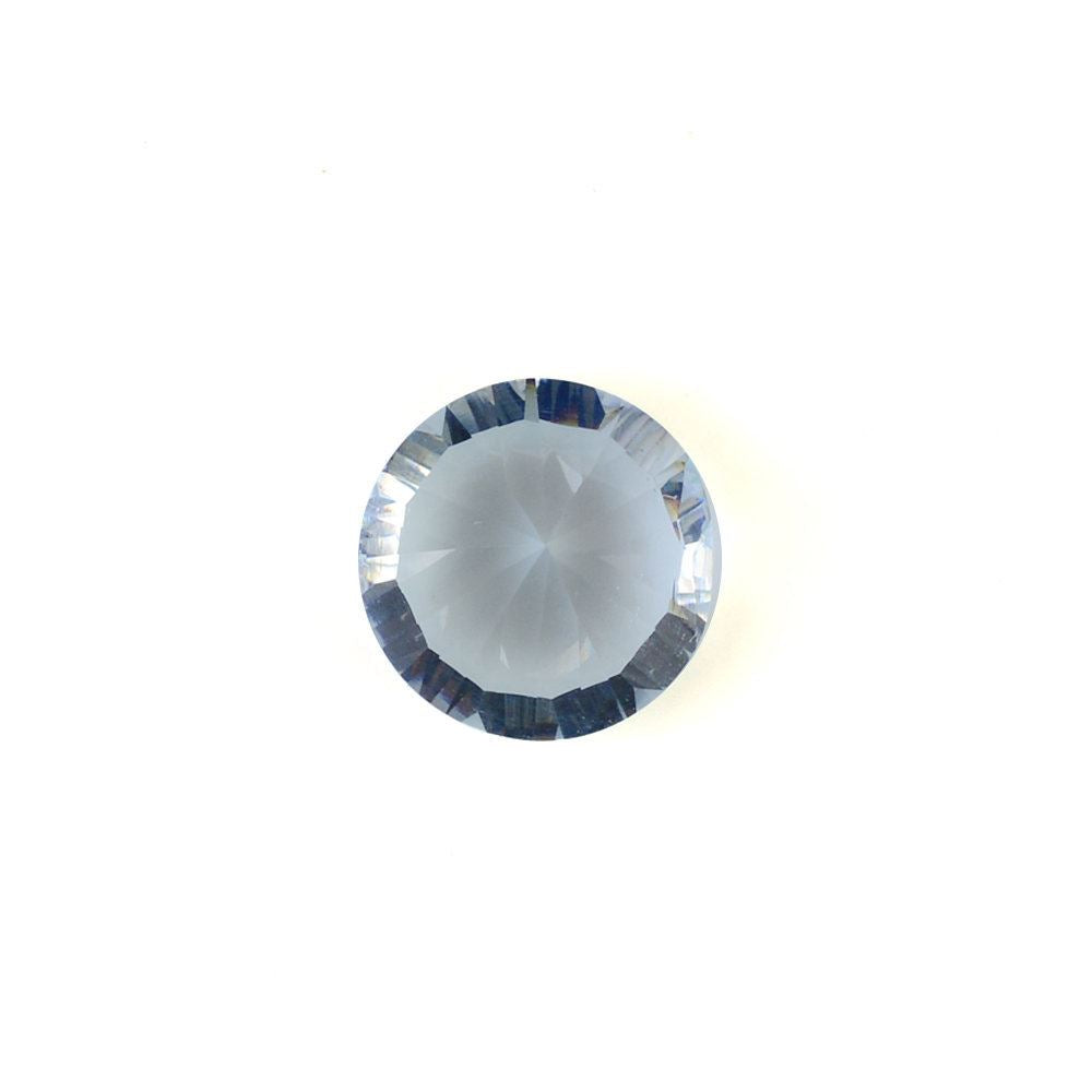 AQUAMARINE STARIGHT FACET CUT ROUND (DES#77) (B) 10MM 3.05 Cts.