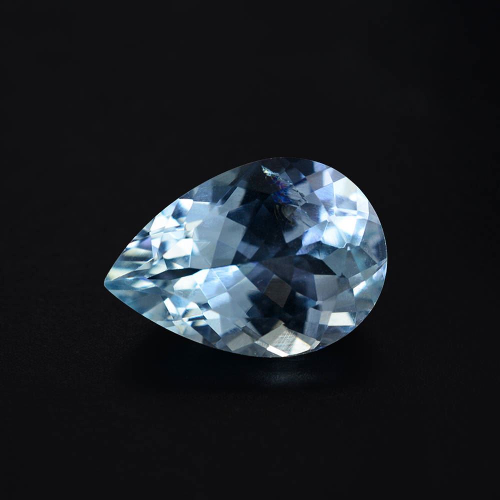 AQUAMARINE CUT PEAR (A+/HI) 10X7MM 1.60 Cts.