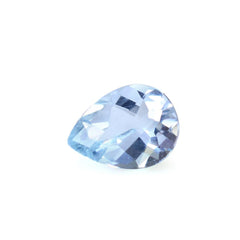 AQUAMARINE CHECKER CUT PEAR (A+) 8X6MM 0.75 Cts.