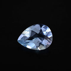 AQUAMARINE CHECKER CUT PEAR (A+) 8X6MM 0.75 Cts.