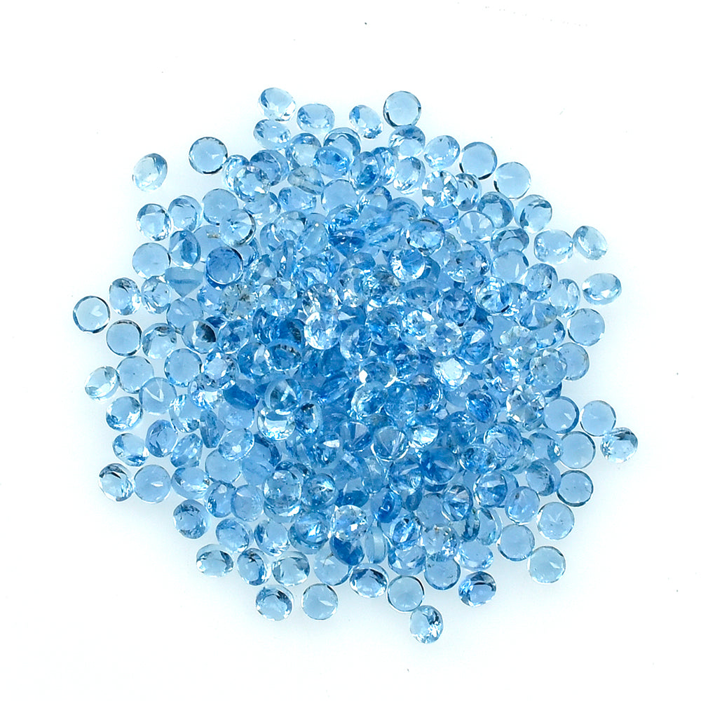 AQUAMARINE CUT ROUND (A+++++) (SI) 1.30MM 0.01 Cts.