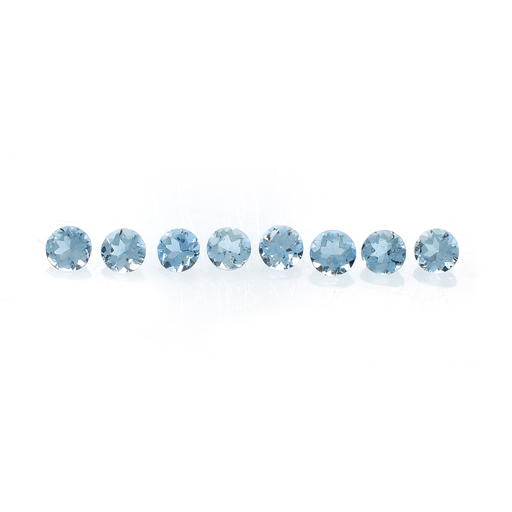 AQUAMARINE CUT ROUND (A++++) 1.75MM 0.02 Cts.