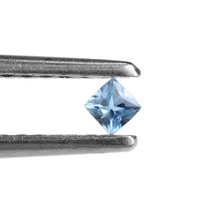 AQUAMARINE PRINCESS CUT SQUARE (A+++/SI) 2.25MM 0.07 Cts.