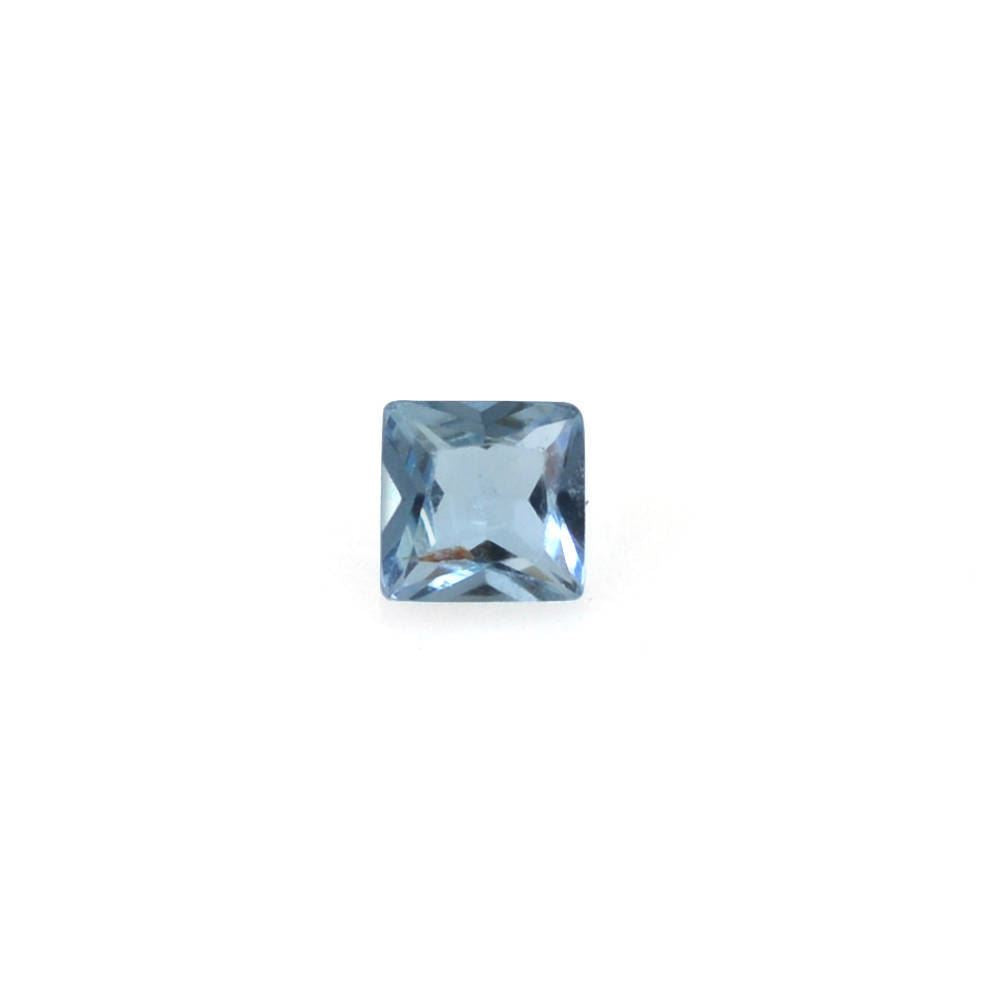 AQUAMARINE PRINCESS CUT SQUARE (A+++) 1.75MM 0.05 Cts.