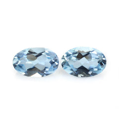 AQUAMARINE CUT OVAL (A+++) 5X3MM 0.15 Cts.