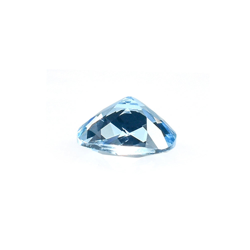 AQUAMARINE CHECKER CUT CUSHION (A+++) 7MM 1.15 Cts.