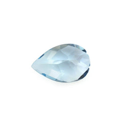 AQUAMARINE CHECKER CUT PEAR (A++) 6X4MM 1.19 Cts.