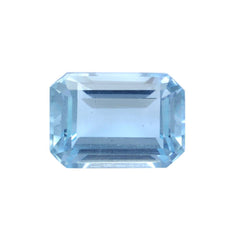 AQUAMARINE CUT OCTAGON (A++/SI) 10X7MM 2.95 Cts.