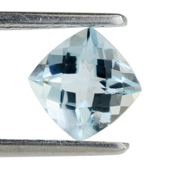 AQUAMARINE CHECKER CUT ANTIC CUSHION (A+/SI) 7MM 1.55 Cts.