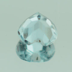 AQUAMARINE CUT HEART 4MM 0.22 Cts.