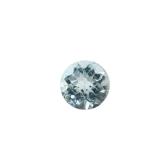 AQUAMARINE CHECKER CUT ROUND (A+) 4MM 0.26 Cts.