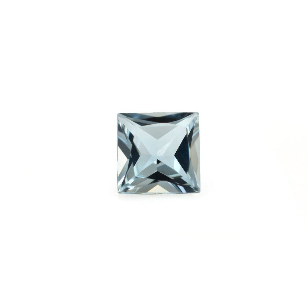 AQUAMARINE PRINCESS CUT SQUARE (A+) 4.50MM 0.37 Cts.