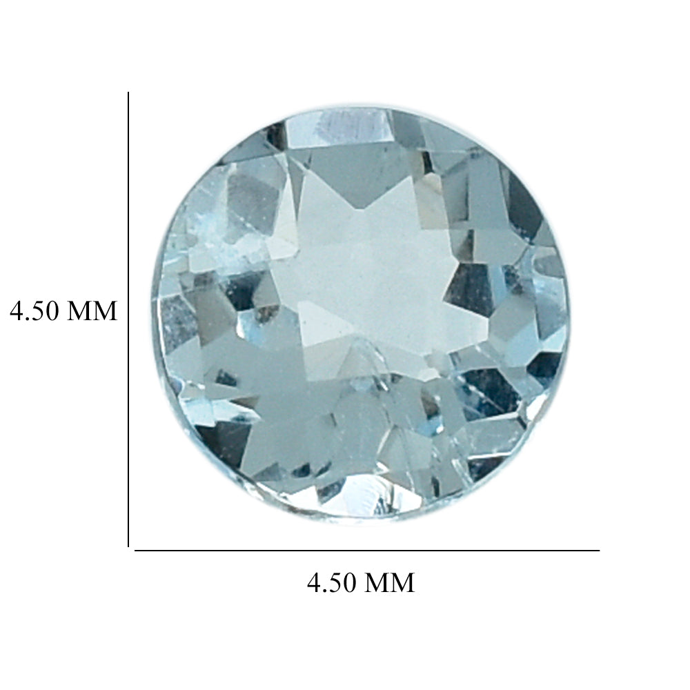 AQUAMARINE BRIOLETTE ROUND (A) 4MM 0.23 Cts.