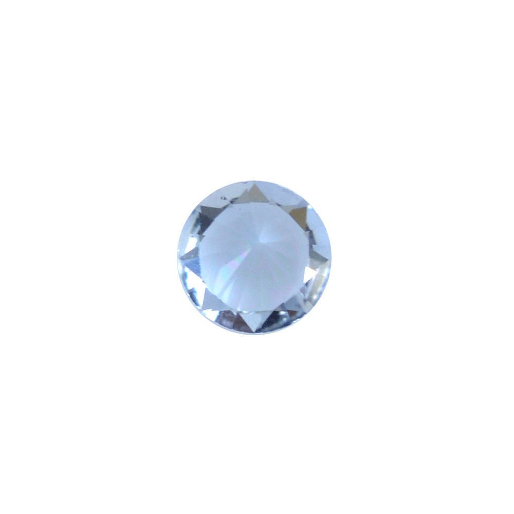 AQUAMARINE DIAMOND CUT ROUND (A) 2.75MM 0.06 Cts.