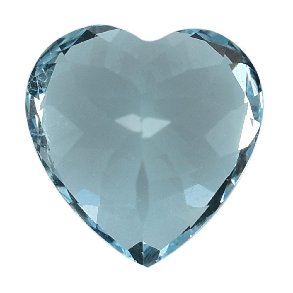 AQUAMARINE CUT HEART (A) 7MM 1.35 Cts.