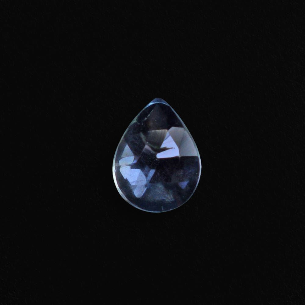 AQUAMARINE ROSE CUT PEAR CAB (A) 4X3MM 0.13 Cts.