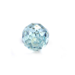 AQUAMARINE FACETED DROPS (HALF DRILL 0.80MM) (A/SI) 8X5MM 1.45 Cts.