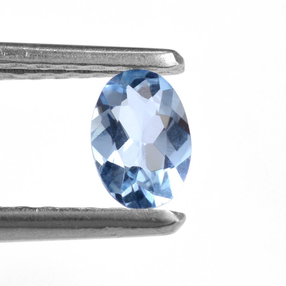 AQUAMARINE CUT OVAL (A/SI) 6X4MM 0.38 Cts.