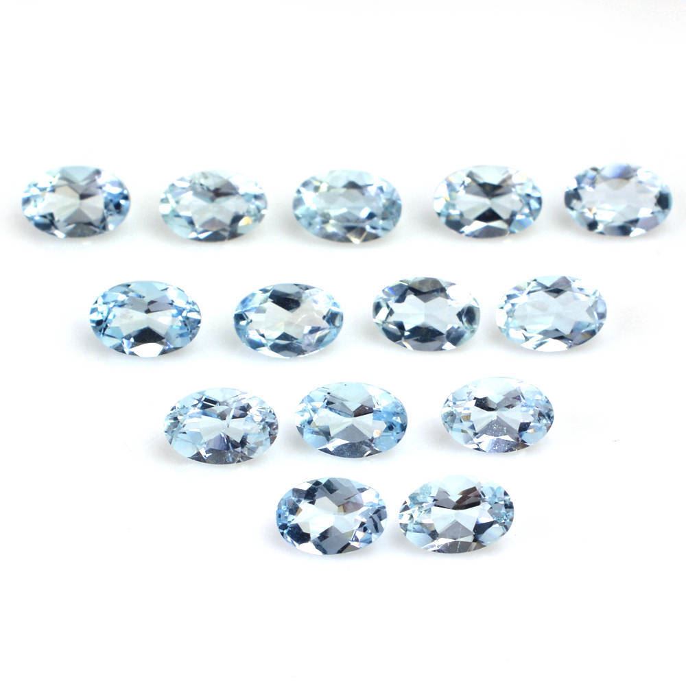 AQUAMARINE CUT OVAL (A/SI) 6X4MM 0.38 Cts.