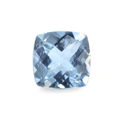 AQUAMARINE CHECKER CUT ANTIC CUSHION (A/SI) 6MM 1.35 Cts.