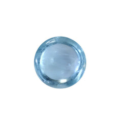 AQUAMARINE ROUND CAB (A/HI) 7MM 1.65 Cts.