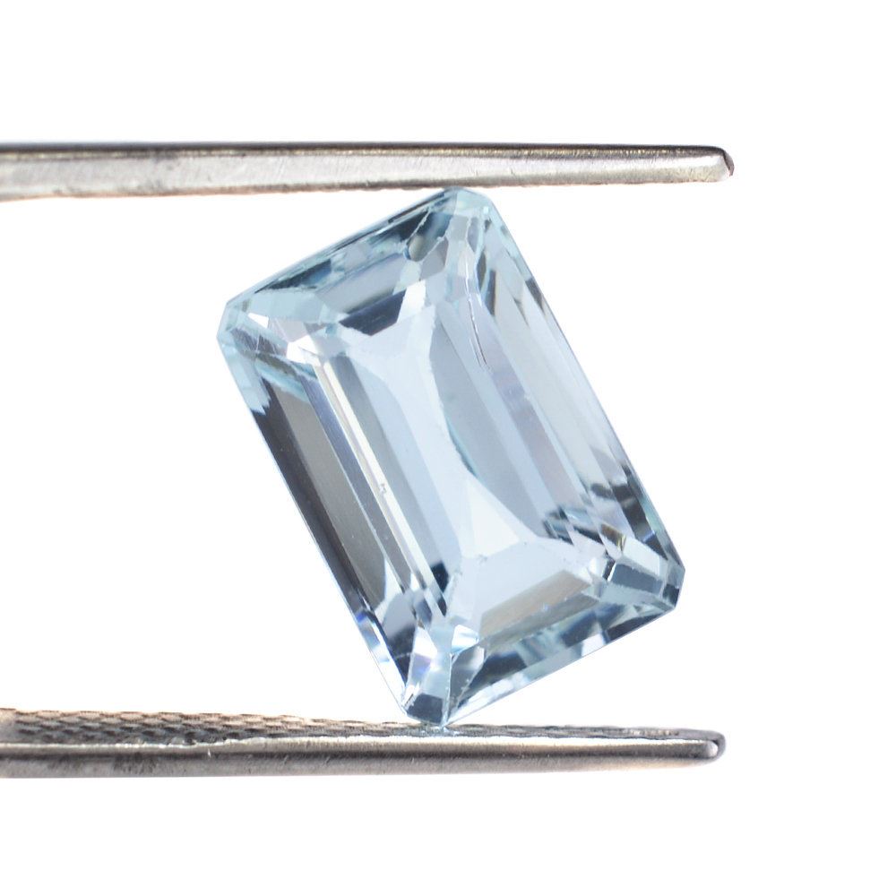 AQUAMARINE STEP CUT OCTAGON (B) 8.50X13MM 5.20 Cts.