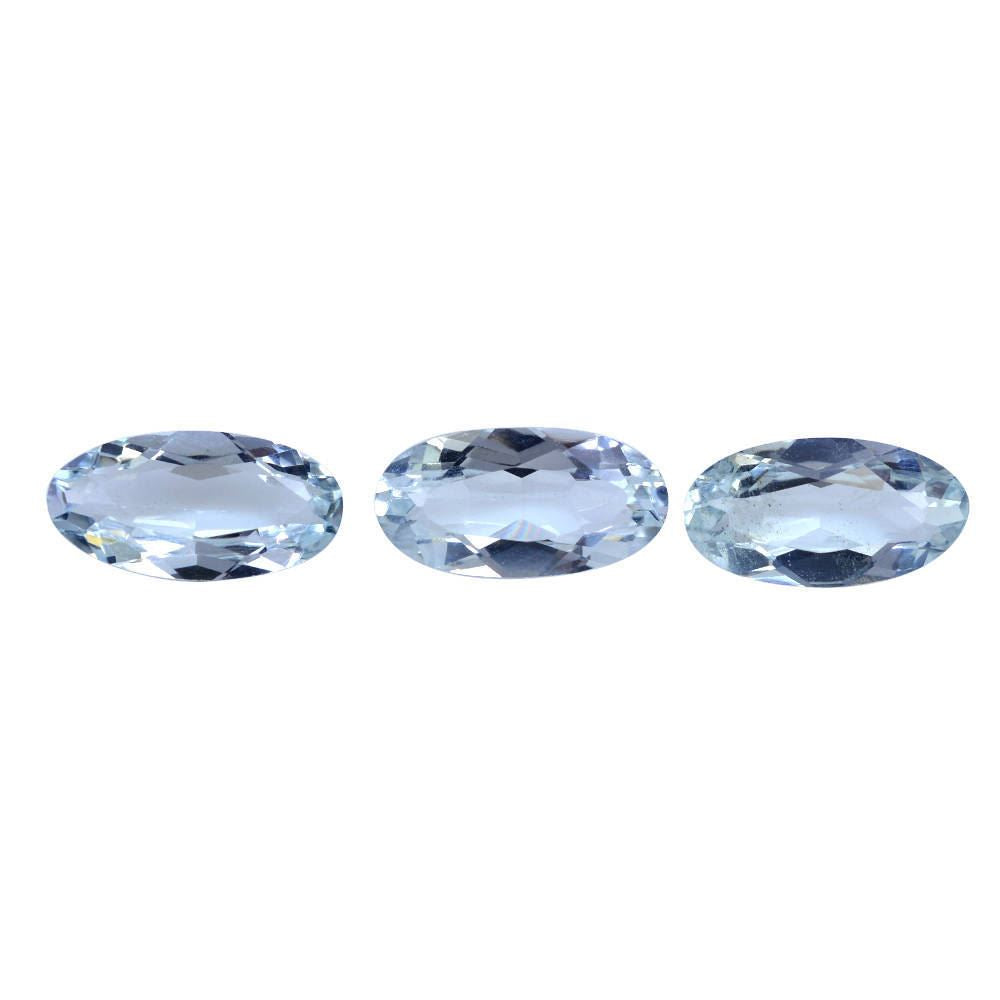 AQUAMARINE CUT OVAL (C) 10X5MM 1.12 Cts.