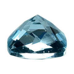 AQUAMARINE CHECKER ANTIC CUT CUSHION (A++) 6MM 0.95 Cts.