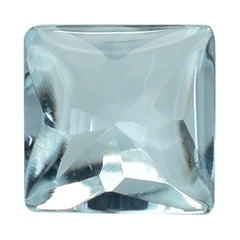 AQUAMARINE BUFFTOP PRINCESS SQUARE 6MM 0.94 Cts.