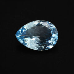 AQUAMARINE CUT PEAR (A+++) 10X7MM 1.57 Cts.