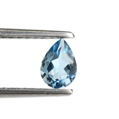 AQUAMARINE CUT PEAR (A++++) 7X5MM 0.46 Cts.