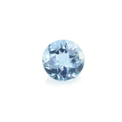 AQUAMARINE CHECKER CUT ROUND (A+/SI) 4MM 0.28 Cts.