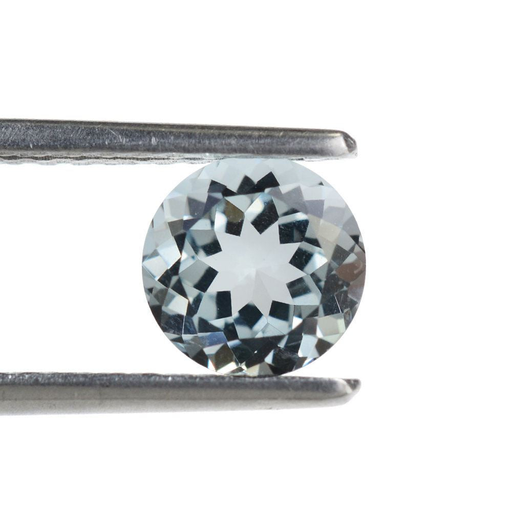 AQUAMARINE CUT ROUND (A) 7MM 1.23 Cts.