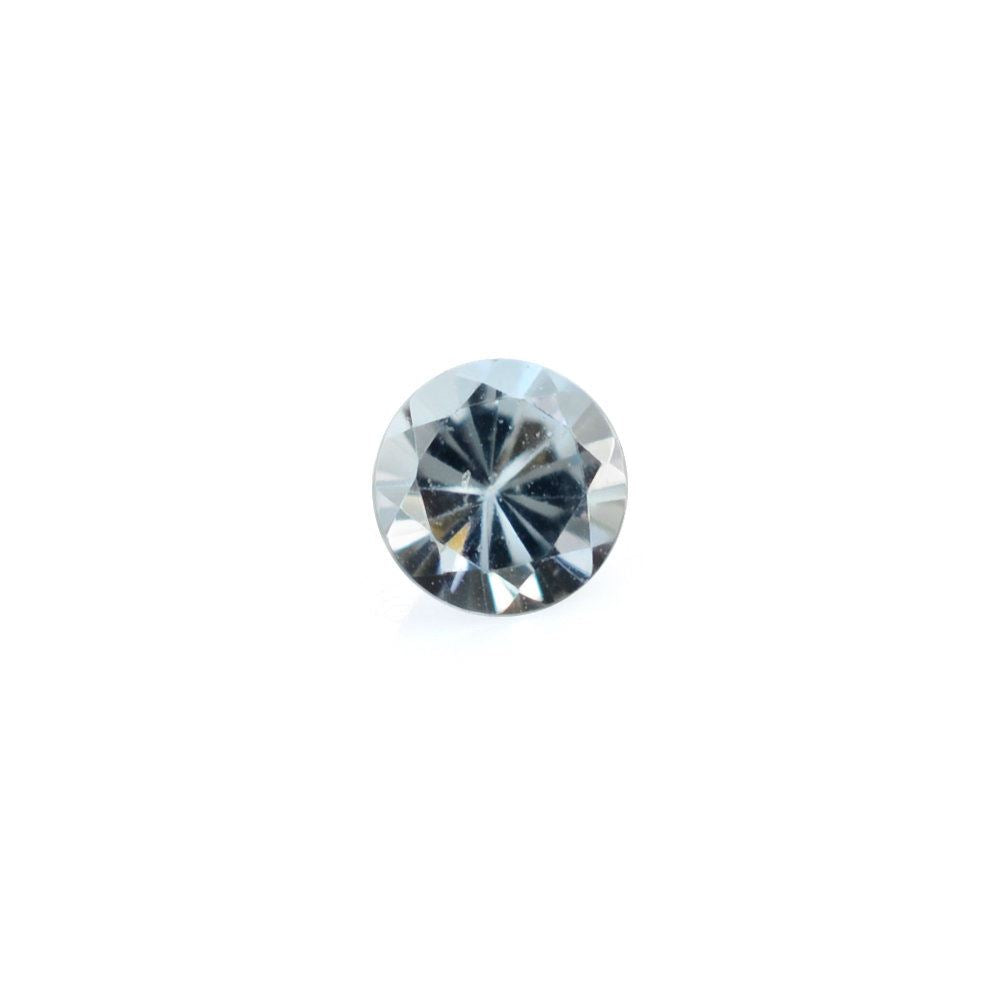 AQUAMARINE DIAMOND CUT ROUND (A) 3MM 0.11 Cts.