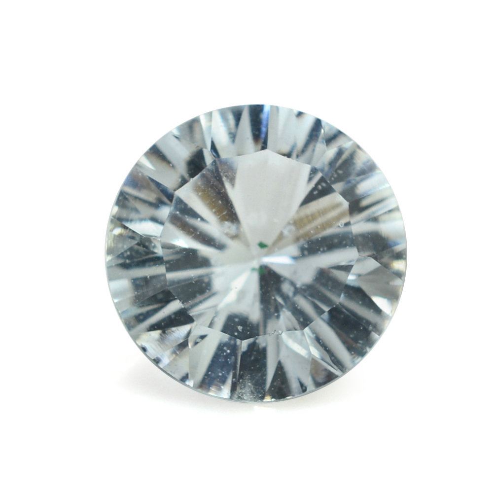 AQUAMARINE CONCAVE CUT ROUND (B/SI) 10MM 3.20 Cts.