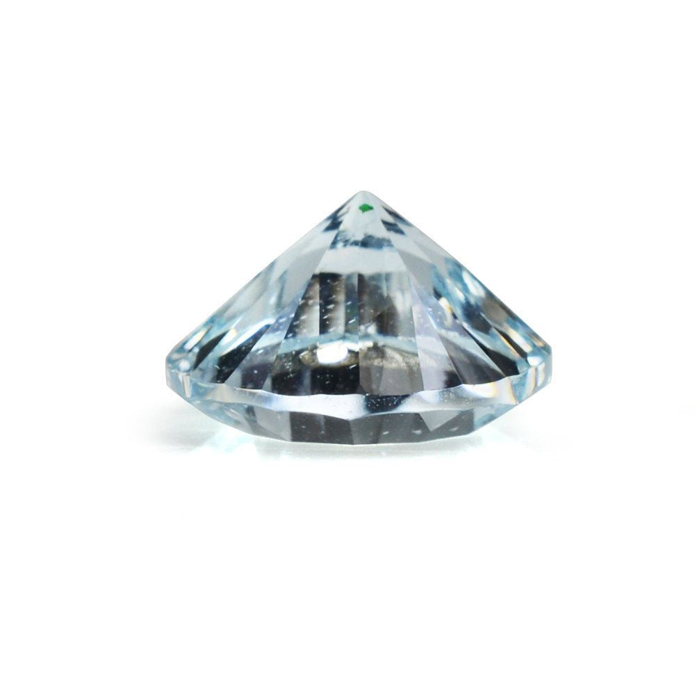 AQUAMARINE CONCAVE CUT ROUND (B/SI) 10MM 3.20 Cts.