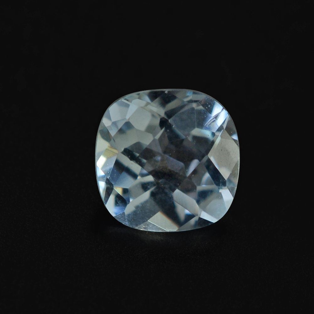 AQUAMARINE CHECKER CUT CUSHION (A) 5MM 0.44 Cts.