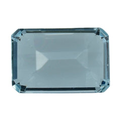 AQUAMARINE CUT OCTAGON (A) 6X4MM 0.49 Cts.