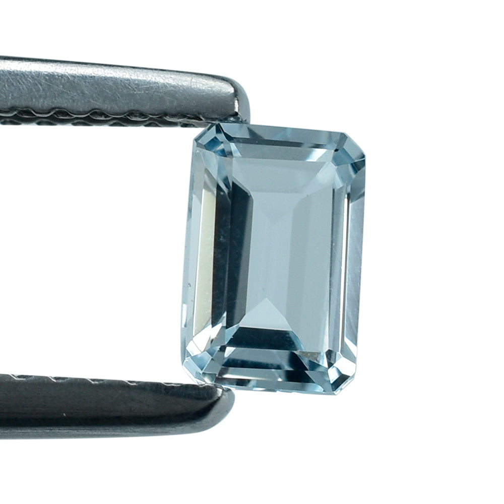 AQUAMARINE CUT OCTAGON (A) 6X4MM 0.49 Cts.