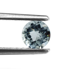 AQUAMARINE CHECKER CUT ROUND (B) 5MM 0.41 Cts.