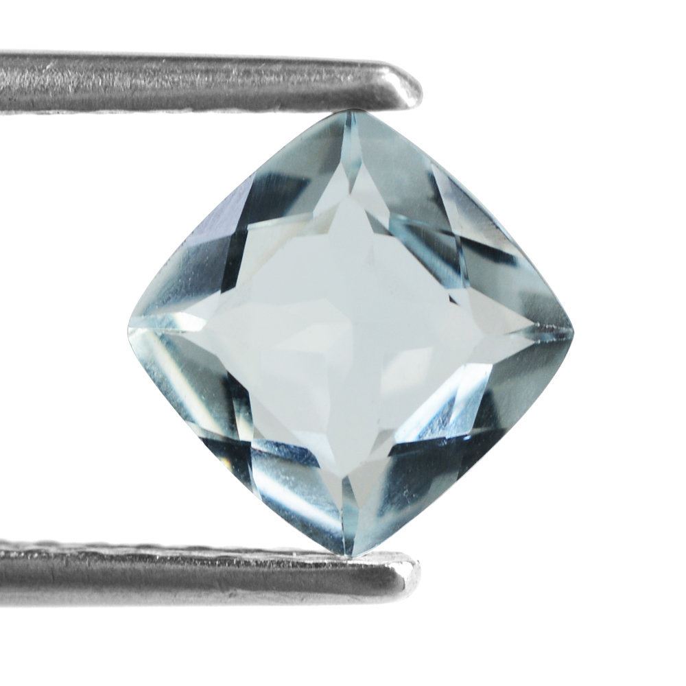 AQUAMARINE ANTIC CUT CUSHION (A) 7MM 1.20 Cts.