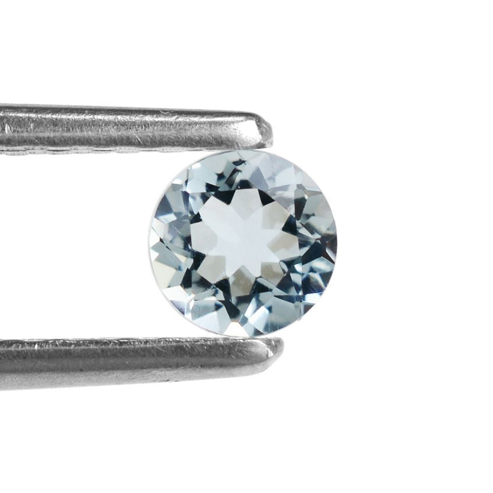 AQUAMARINE CUT ROUND (A/SI) 4.50MM 0.36 Cts.