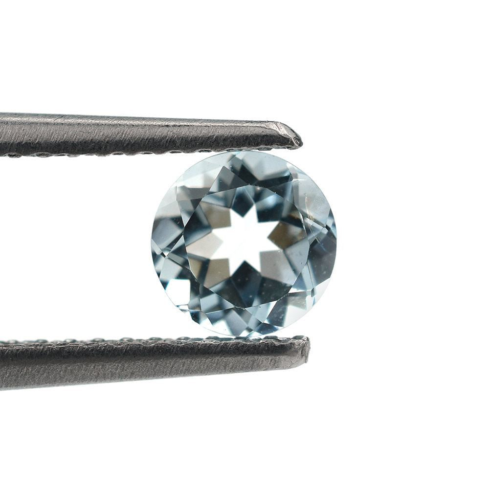 AQUAMARINE CUT ROUND (A++/SI) 5.00MM 0.43 Cts.