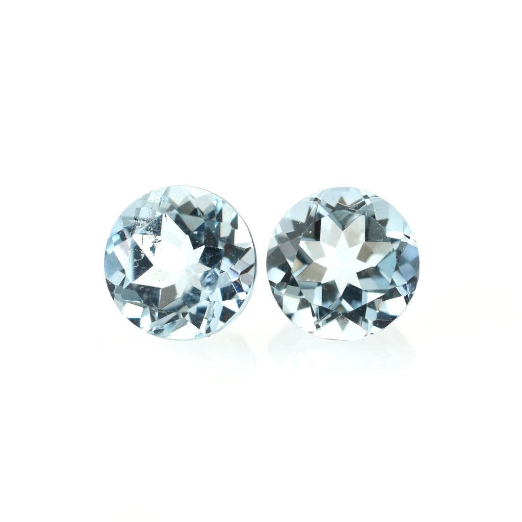 AQUAMARINE CUT ROUND (A++/SI) 5.00MM 0.43 Cts.